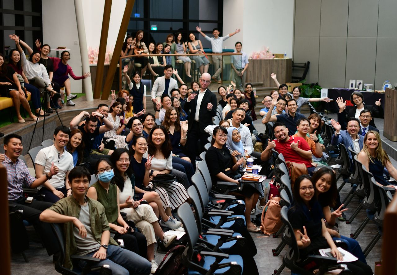 Podiatry Assocation (Singapore) members at event with Professor David Armstrong